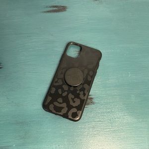 Black Leopard Print Phone Case